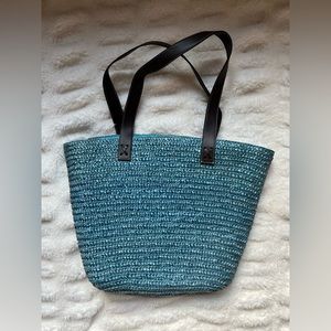 Blue Woven Tote Bag | Matrix | OS